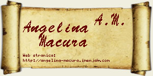 Angelina Macura vizit kartica